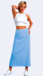 3198 BURDA EASY CONTOUR LO RISE MINI- MAXI SKIRT PATTERN 6-18 UNCUT